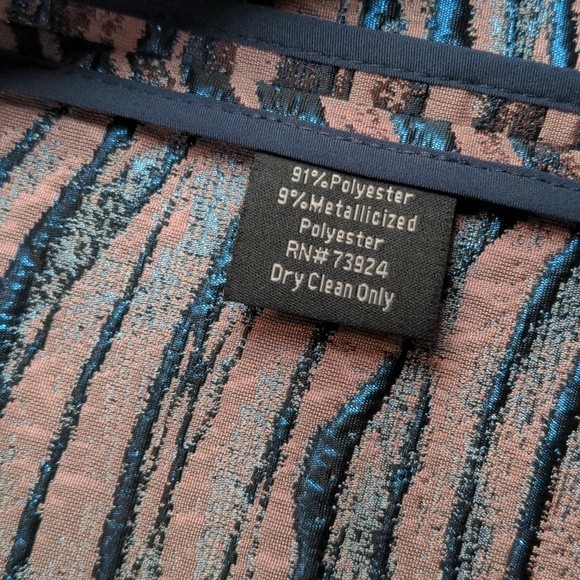 Misook Zebra Print Metallicized Long Sleeve Open Front Blazer Size‎ Small - Picture 10 of 15